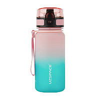 Приємна пляшка для води Uzspace Frosted Gradient Waterbottle 3034 (350 ml, pink/blue)