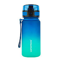 Приємна пляшка для води Uzspace Frosted Gradient Waterbottle 3034 (350 ml, blue/green)