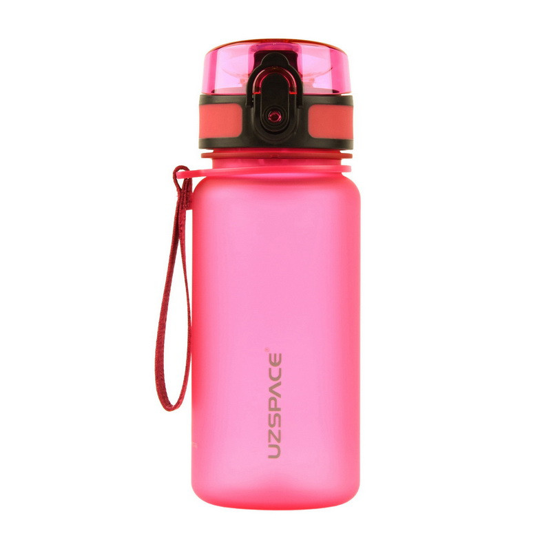 Пляшка для води спортивна Uzspace Frosted Waterbottle 3034 (350 ml, pink), фото 1