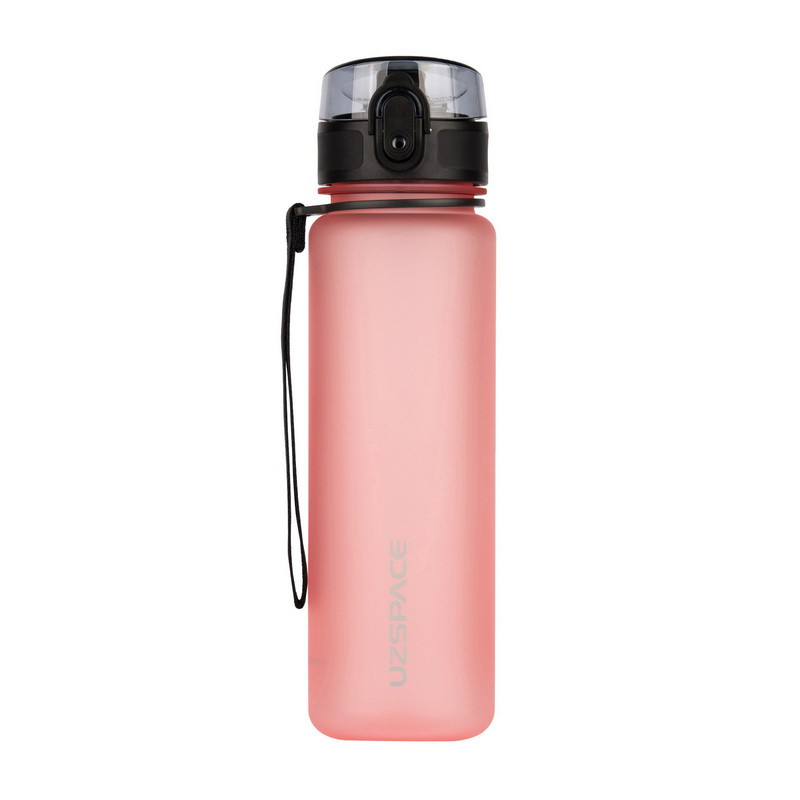 Приємна пляшка для води Uzspace Summer Frosted Waterbottle 3026 (500 ml, coral/pink), фото 1