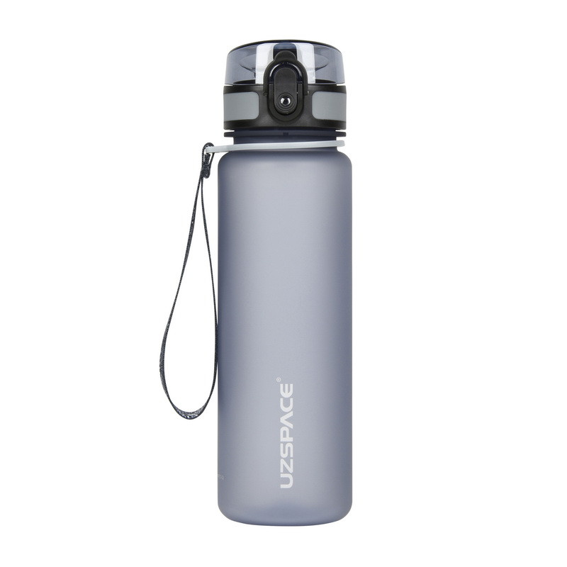 Приємна пляшка для води Uzspace Frosted Waterbottle 3026 (500 ml, gray), фото 1