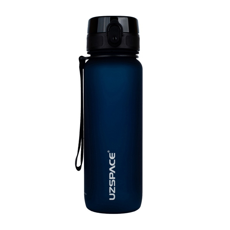 Оксамитова пляшка для води Uzspace Tamish Frosted Waterbottle 3053 (800 ml, dark/blue), фото 1