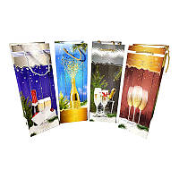 Пакет подарунковий папер. 12х35х9см,під пляшку,QZG-3168 №461650/Leader/(12)