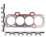 Прокладка ГБЦ ВАЗ 21083, 11183 дв. 1,5л, 1,6л 8 кл. (82,0) безазбестова з червоним герметиком обкладена, фото 2