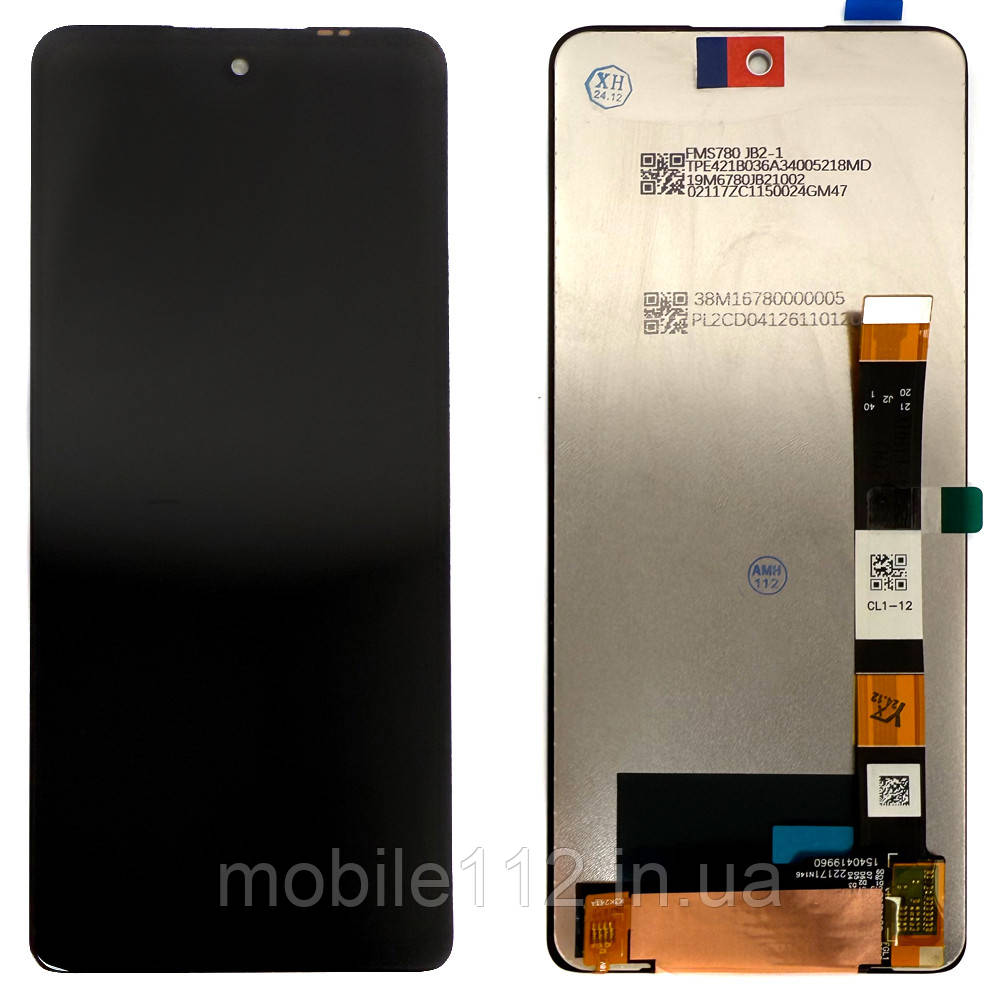 Екран (дисплей) Motorola Moto G200 5G, Edge S30, Moto Edge 2021 + тачскрин чорний