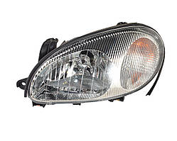 Фара DAEWOO LANOS лів. чорний корпус під електрокоректор