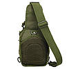 Сумка тактична на плече SILVER KNIGHT TY-8025 розмір 25x10x19см 5л оливковий, фото 2