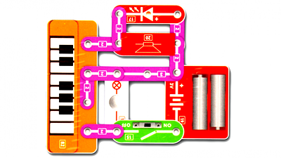 Електронний конструктор для дитини Іграшка маленькому фізику електрику Навчися збирати схеми піаніно та радіо