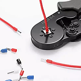 Кримпери (обтискні щипці) для гільз 0,25-10мм2 + набір гільз 500 шт Bigstren (23271), фото 10