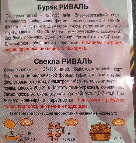 Буряк РИВАЛЬ 3 г., фото 3
