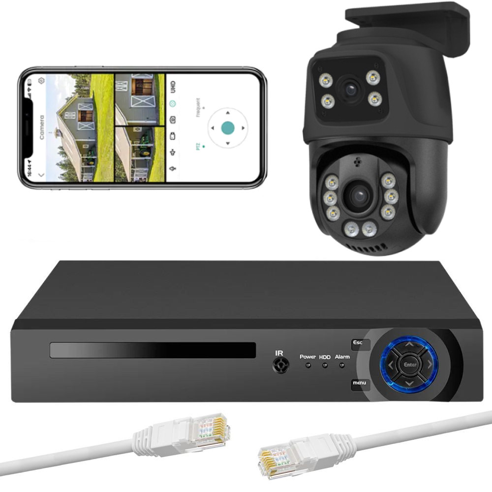 Система відеоспостереження на 1 камеру з датчиками руху, Dvr kit 4 ch / Вуличний комплект відеоспостереження, фото 1