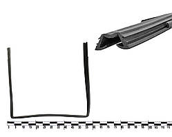 Ущільнювач опускного скла задніх дверей ВАЗ 2109-099 верхній лів.