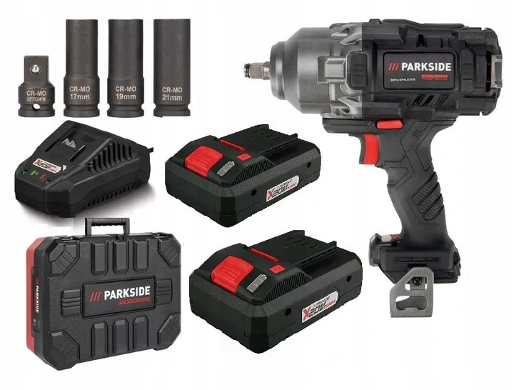 Гайковерт PARKSIDE PERFORMANCE PASSP 20-Li C4 + 2 батареї SMART, фото 1