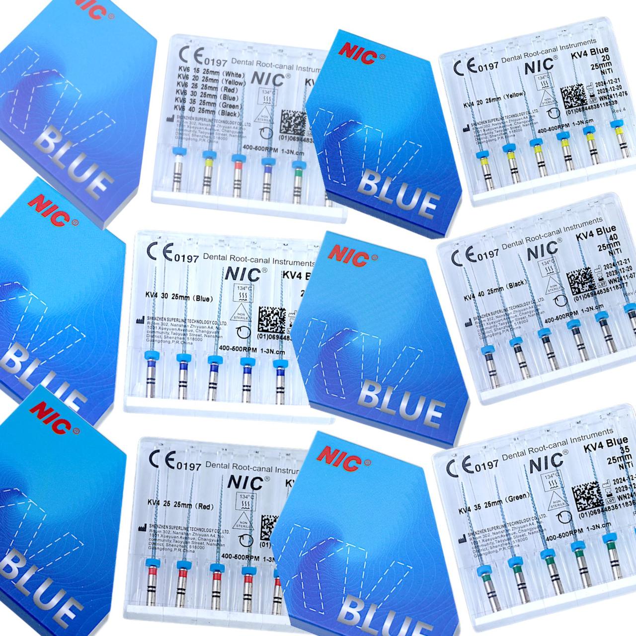 Ендодонтичні файли NIC KV BLUE File 25мм