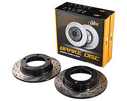 Диск гальмівний передній ВАЗ 2121 перфорація GRAPHITE Line, компл. 2шт