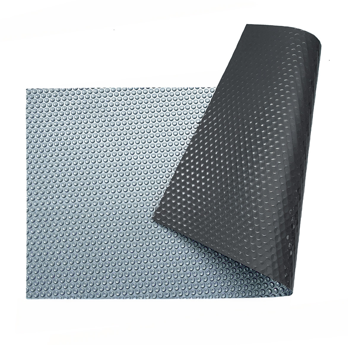 Солярне покриття Aquaviva Platinum Bubbles-Gray-5-300, ширина 3 м (50 пог. м), срібний/сірий