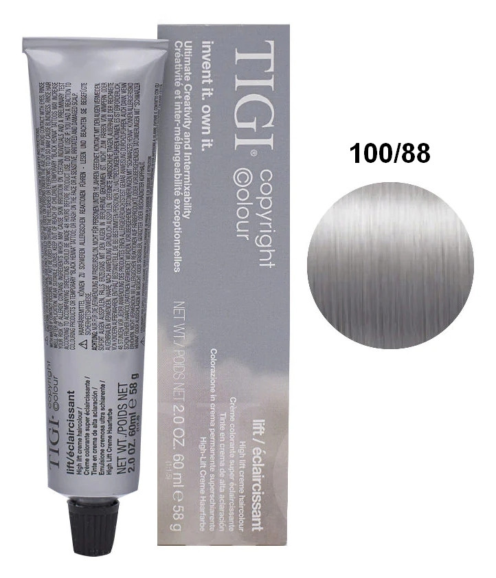 Фарба для волосся Tigi CC Lift 100/88 Ultra Light Ash Blond, 60 мл, фото 1