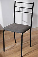 Стілець для кухні сірого кольору на металевому каркасі Marko Наша Ковка