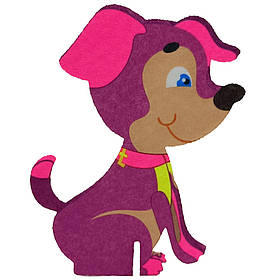 Фетрова сувенірна фігурка на підставці "Цуценя" Книжковий хмарочос 180212, Toyman