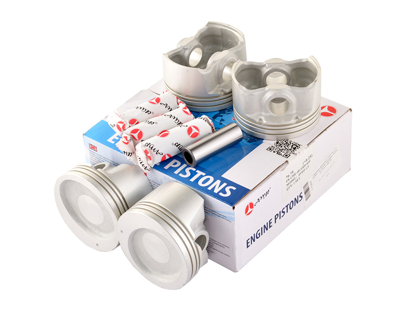 Поршень двигуна CHEVROLET AVEO 1.5 (+0.25) (поршень, палець) (к-т 4 шт.) кор. уп., фото 1