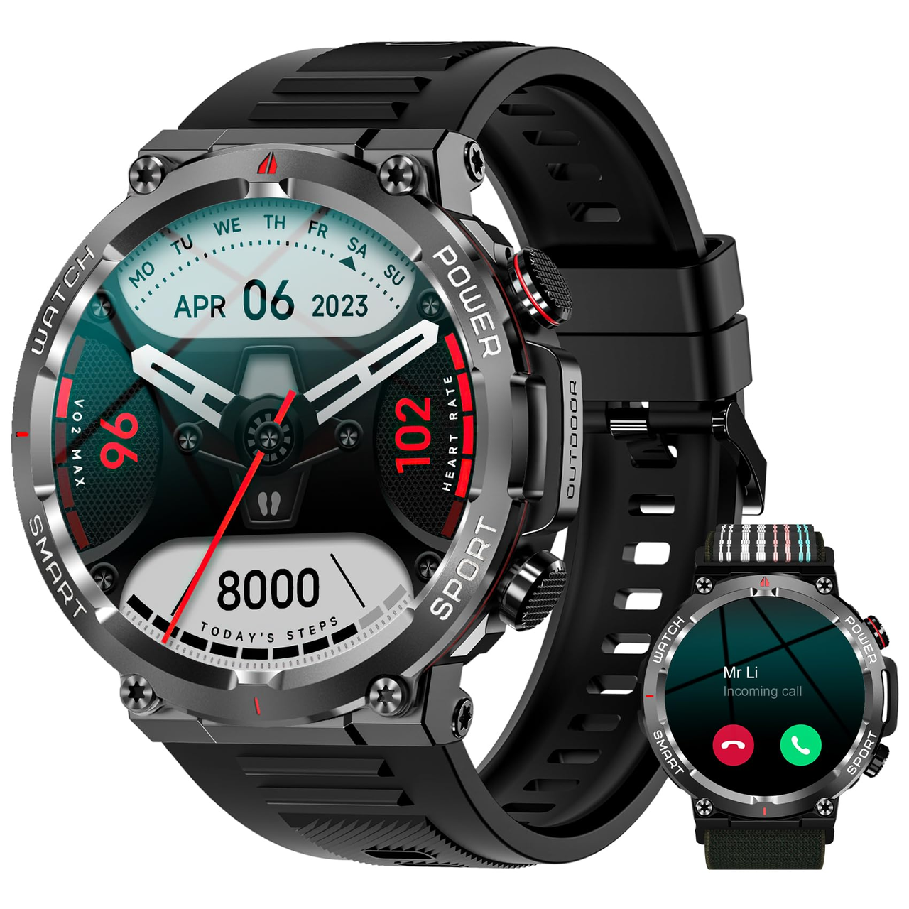 Смарт-годинник Blackview W50 Black 1.39" Display 360*360 Чіп ATS3085L IP68