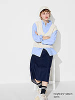 Женская юбка UNIQLO миди 1159824053 (Синий S)