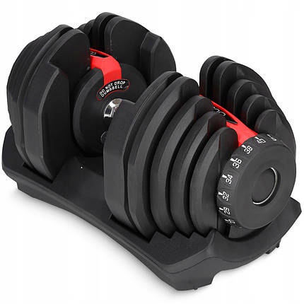 Гантель із регульованою вагою 4FIZJO Premium 5-40 кг 4FJ0610 Poland, фото 1