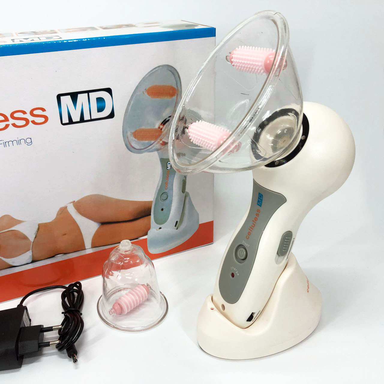 Масажер вакуумний антицелюлітний Celluless MD NEW вакуумно-роликовий ефективний масажер Целюлес BW-81, фото 1