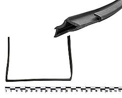 Ущільнювач опускного скла задніх дверей ВАЗ 2111 верхній лів.