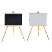 Дошка для малюв./мольберт вел. дерев. (дуб) крейда,губки, 65х45см