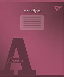 Зошит предметний YES АЛГЕБРА Fusion 48 аркушів клітинка, 5 шт/уп.