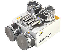 Поршень двигуна Daewoo Lanos 1.6 16 V (79,25) (+0.25) (поршень, палець) анодовані (к-т 4 шт.)