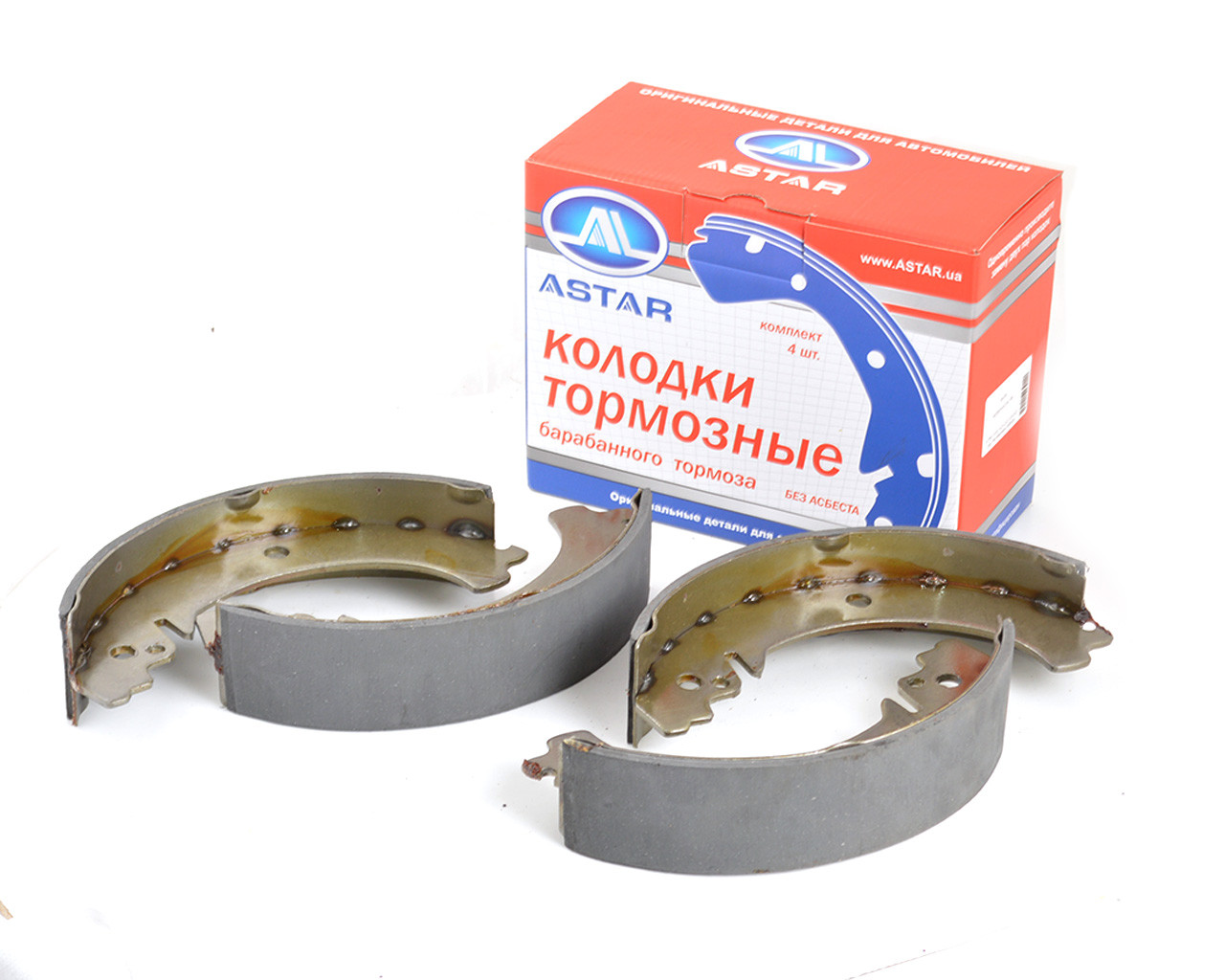 Колодка гальмівна задня ВАЗ 2101-07, 2121-214 (к-т 4 шт.) кор. уп., фото 1