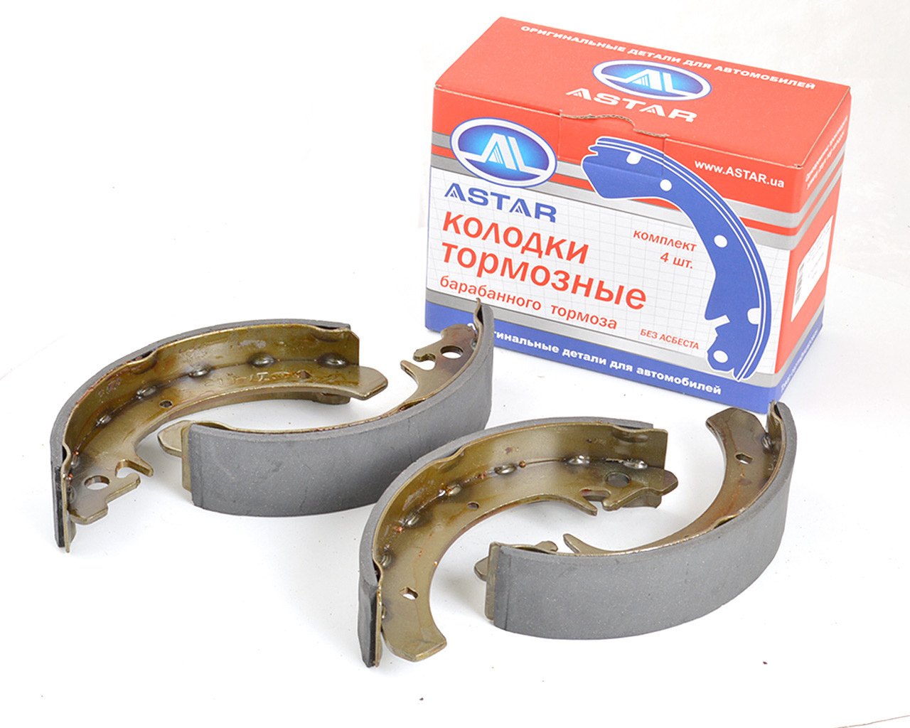 Колодка гальмівна задня ВАЗ 2108-15, 2170-72, 1117-19 (к-т 4 шт.) кор. уп., фото 1