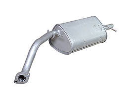 Глушник основний Daewoo Lanos, SENS хечбек, під фланець, трикутний, закатаний