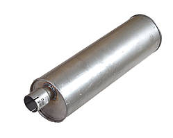 Глушник основний ГАЗ 3302, 2705, 2217, (боковий Ø63) алюмінізований