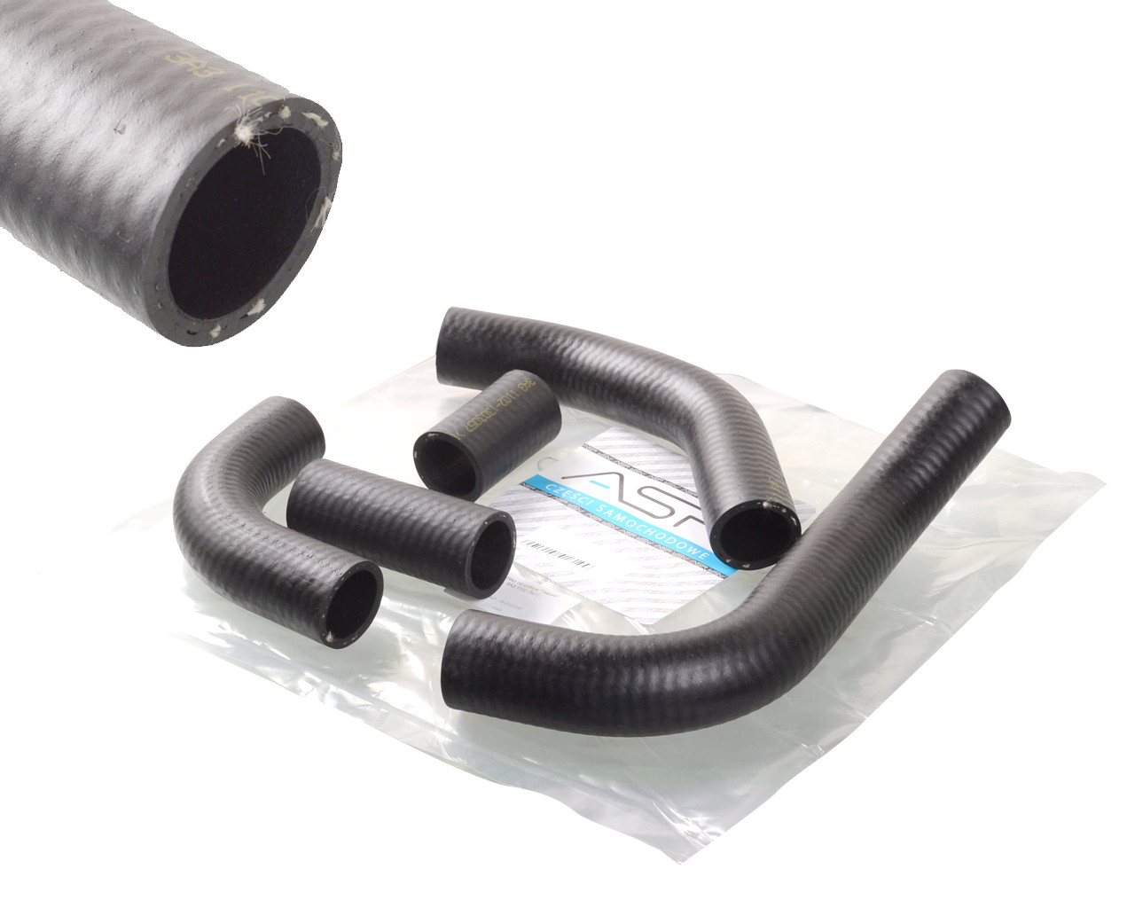 Патрубок радіатора ЗаЗ 1102 "Таврія" (к-т 5 шт.) п/е уп., фото 1