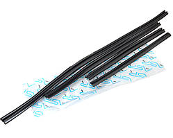 Ущільнювач опускного скла дверей ВАЗ 2101-03,2106 передній, ВАЗ 2101-07 задньої (к-т 4 шт.) на 1 двері