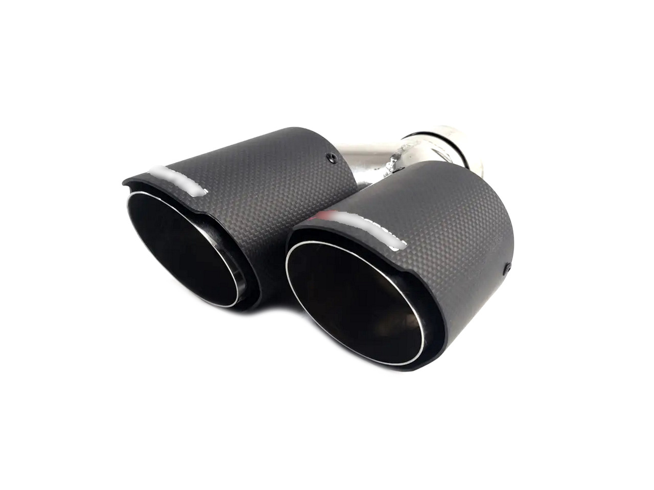 Насадки на вихлоп Carbon ( матовий ) 54mm To 76mm ( подвійна Y ) на Akrapovič Akrapovič, фото 1