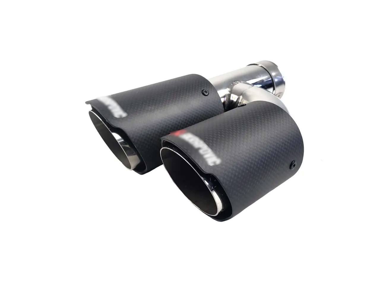 Насадки на вихлоп Carbon ( матовий ) 63mm To 89mm ( подвійна H ) на Akrapovič Akrapovič, фото 1