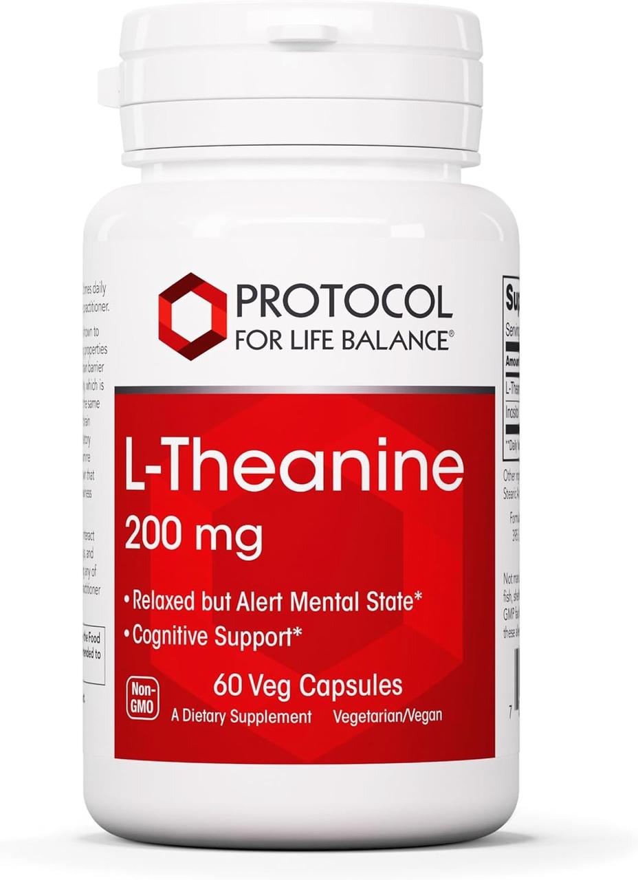 Protocol for Life Balance L-Theanine / L-теанін 200 мг 60 капсул