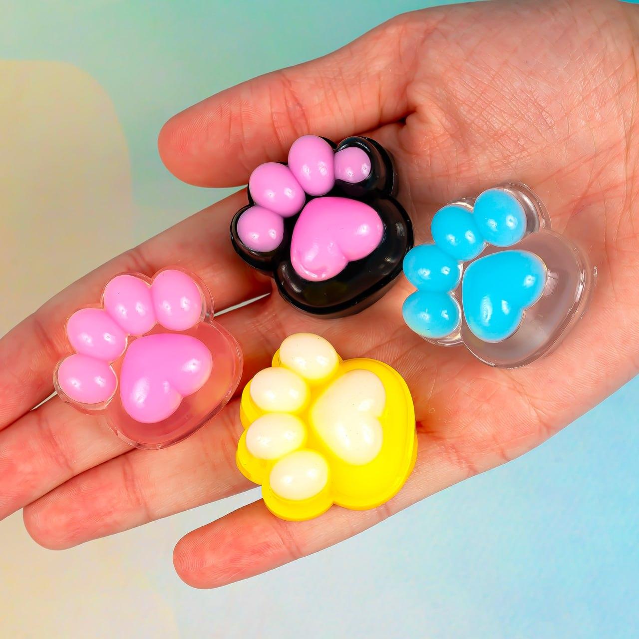 Іграшка антистрес міні Лапки у zip пакеті, 3,5 см 20 шт упаковка