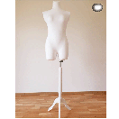 Манекен Кравецький Жіночий 50\44\XL Чорний Білий пінопластовий брючний на дерев'яній ніжці , для шиття, фото 6