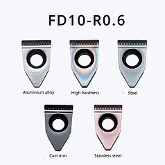 FD10-R06 P8125 (сталь, нерж.сталь) Твердосплавна пластина для токарного різця