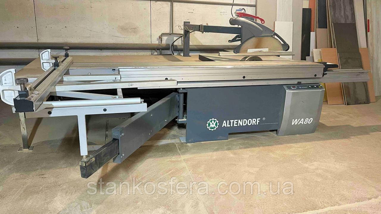 Altendorf WA80 верстат форматно-розкроювальний бв 2010 р., 5,5 кВт, висота пропилу до 130 мм