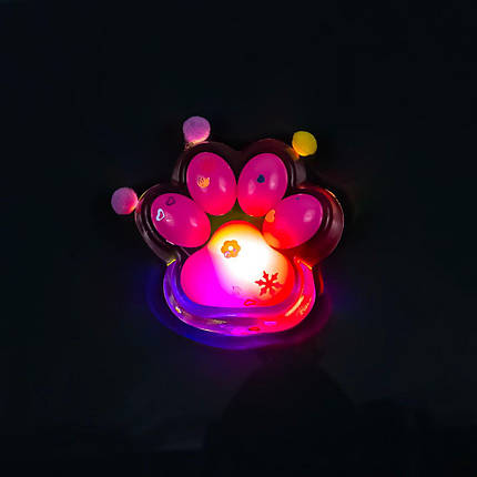 Іграшка антистрес Лапки сяючі, 7 см 16 шт упаковка, фото 2