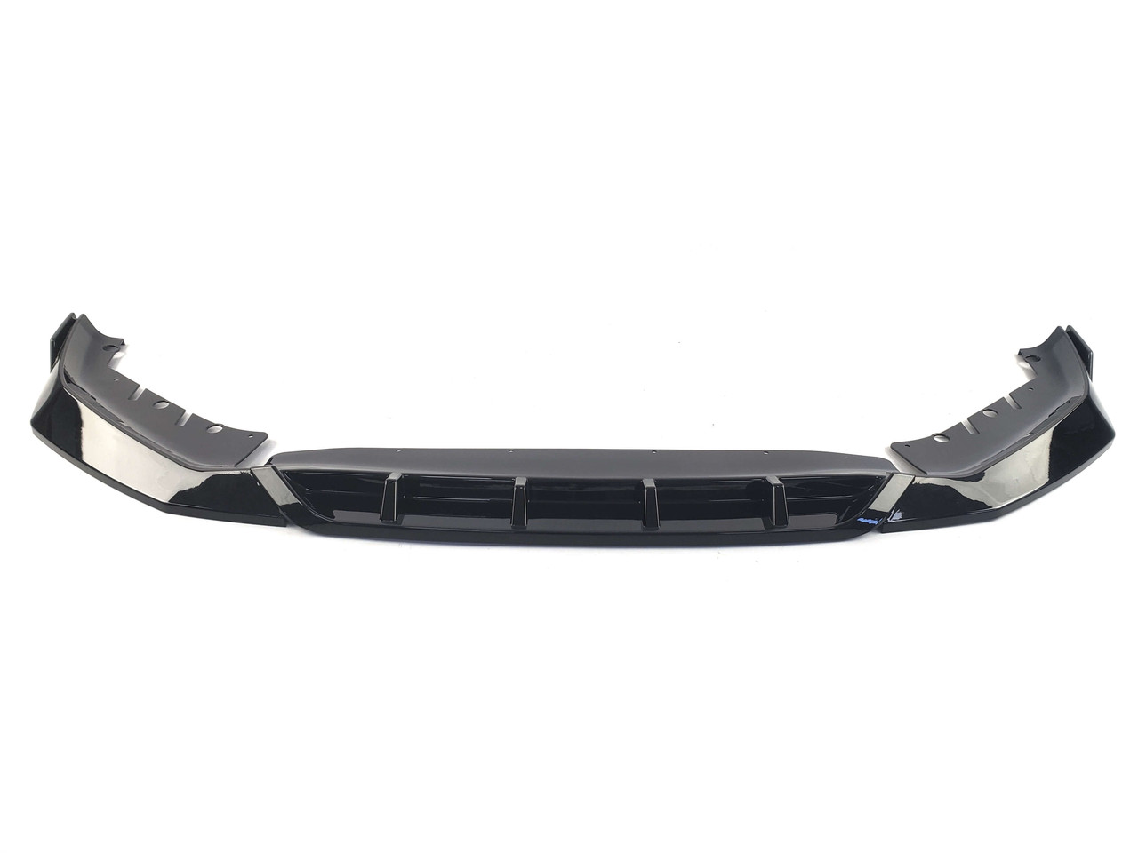Губа (переднього бампера) Чорний глянець (M-Performance V-Type) V5 на BMW 5 Series G30 / G31 2020-2023 роки, фото 1