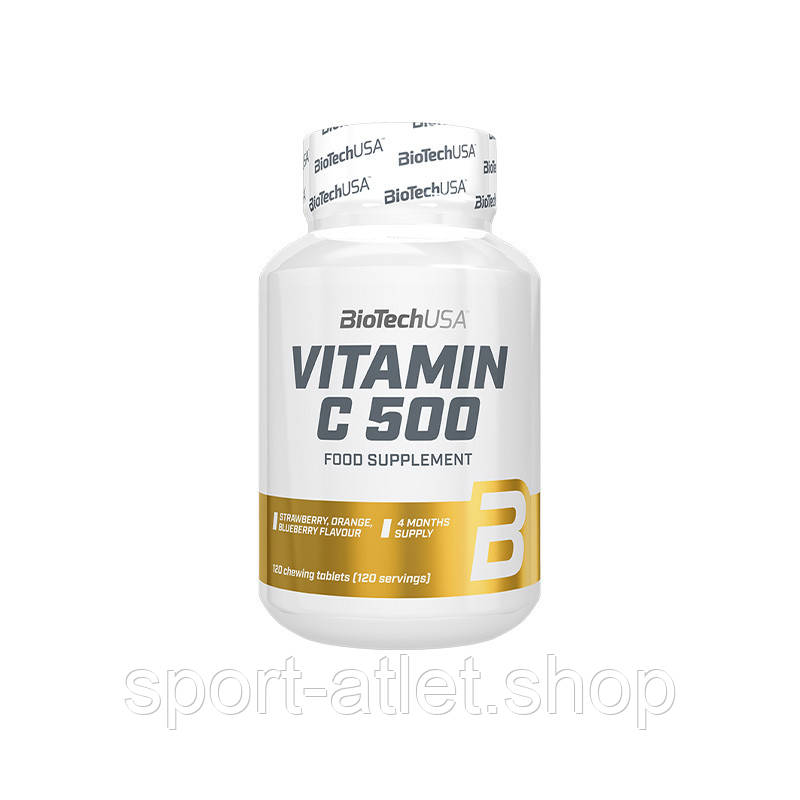 Вітаміни та мінерали BioTech Vitamin C 500 mg, 120 таблеток