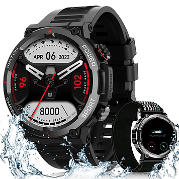 Смарт-годинник Blackview W50 Black 1.39 дюймів 360*360 Глобальна версія!
