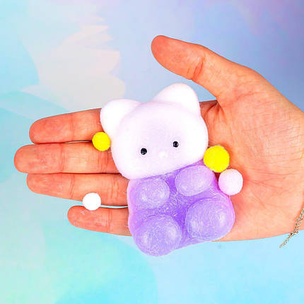 Іграшка антистрес Коти пухнасті, 8 см 16 шт упаковка, фото 2